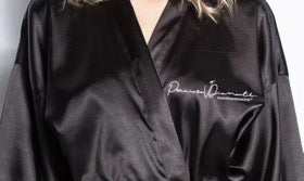 SATIN ROBE & BONNET SET